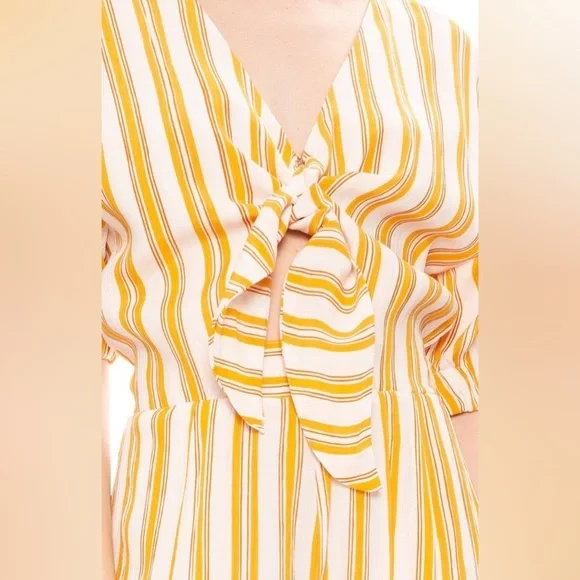 FAITHFUL the brand mattese jumpsuit azure strip sz XS - Picture 9 of 10